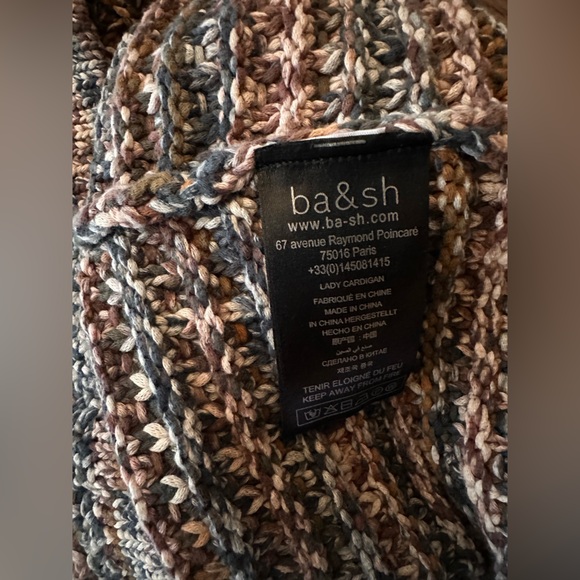 NWOT*Ba&sh Guspa Long-sleeved Cardigan in Beige, size 1/S - Picture 10 of 10